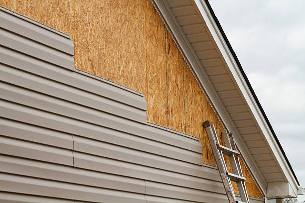Professional Siding Installation technician working in Fletcher, NC